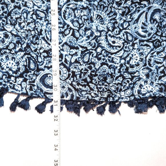 Polo Ralph Lauren | Blue & White Tassel Kimono Swim Cover Up |  One Size - Picture 14 of 14